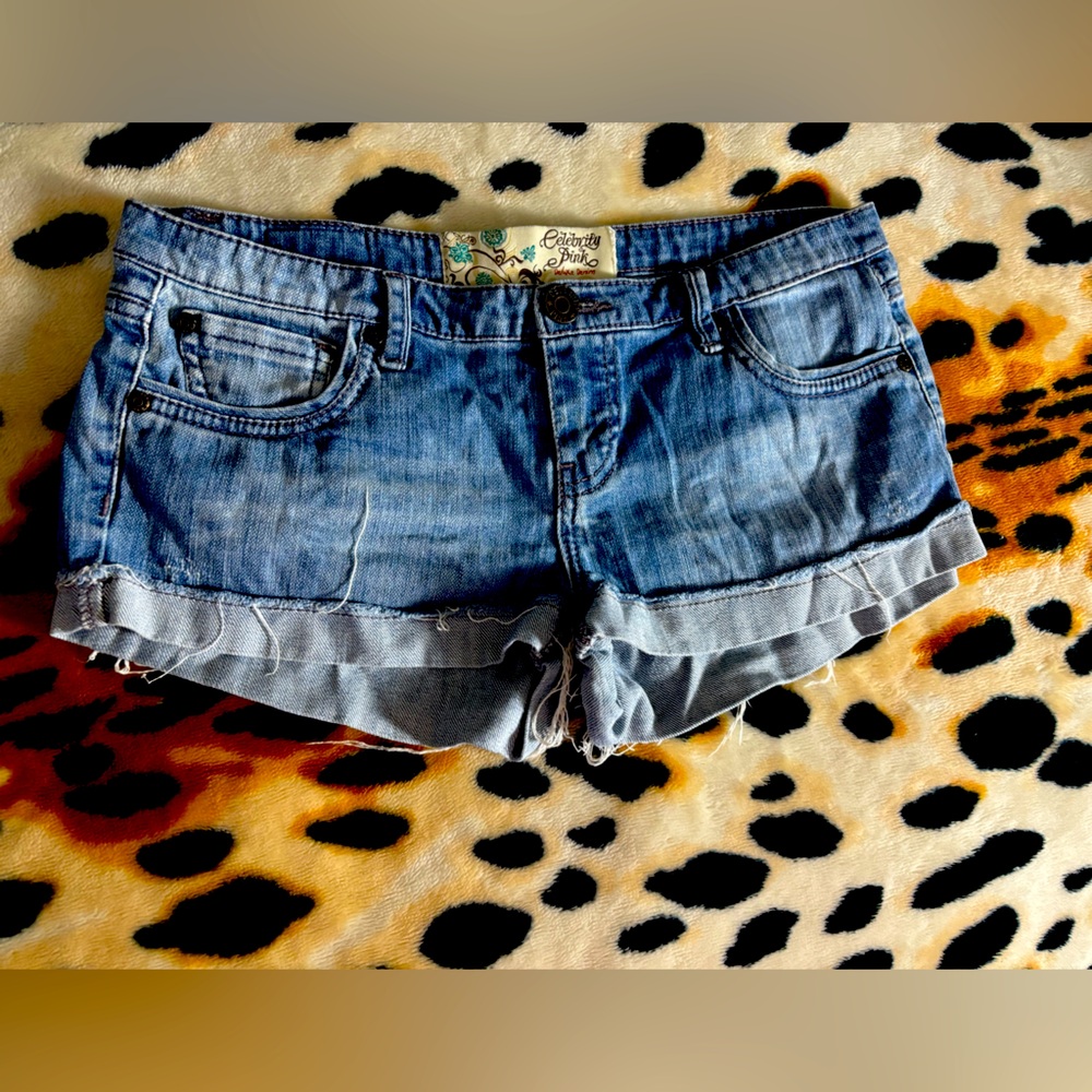 Flying Monkey Blue Jean Shorts Distressed Cut-Offs